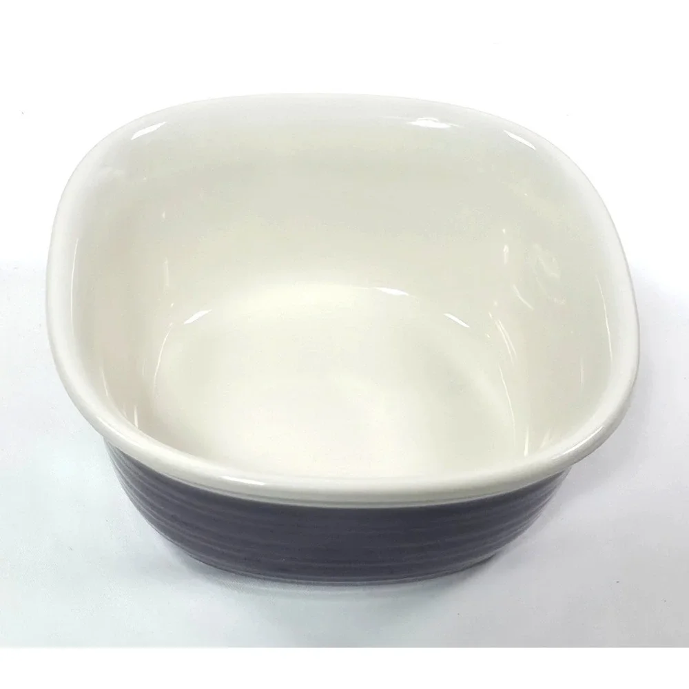 CorningWare Etch Small Stoneware Casserole Dish 20 oz‎ Eggplant Purple Square